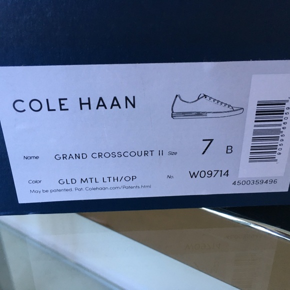 Cole Haan Gold Grand Crosscourt II Sneakers Sz 7 BNIB - Picture 10 of 11